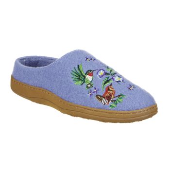 Embroidered Boiled Wool Clog For Women
