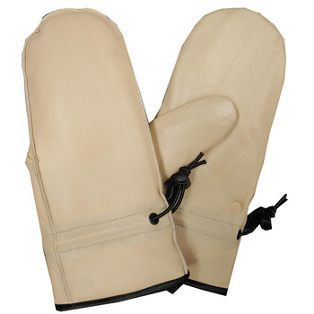 Woman's Premium Leather Mitten With Glove Fingers Inside