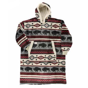 Buffalo Fair Isle Blanket Hoodie