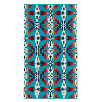 Tuscon Turquoise - Oversized Jacquard Spa Towel