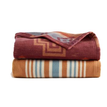 San Marino/Stripe Organic Cotton Throw Gift Pack