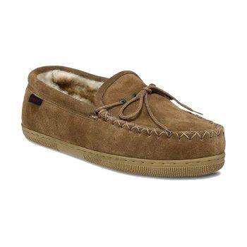 Men's Loafer Moccasin in Chestnut (Wide)