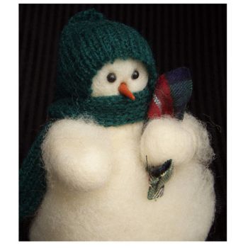 Drink of Water Please - Wooly® Primitive Snowman