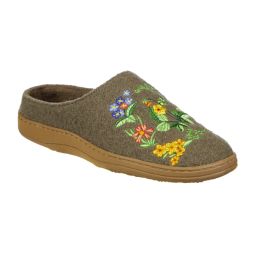 Acorn Slippers and Socks - Embroidered Boiled Wool Clog For Women