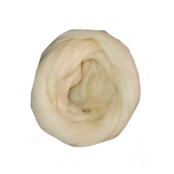 100% Worsted Wool Roving - Natural