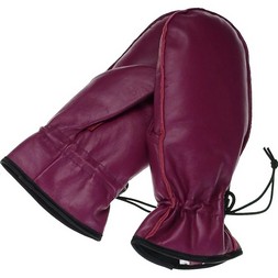 Fraas - Woman's Premium Leather Mitten With Glove Fingers Inside