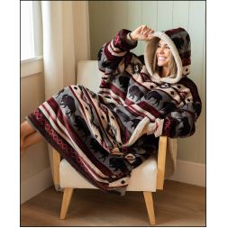 Buffalo Fair Isle Blanket Hoodie