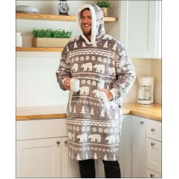 Nordic Bear Blanket Hoodie