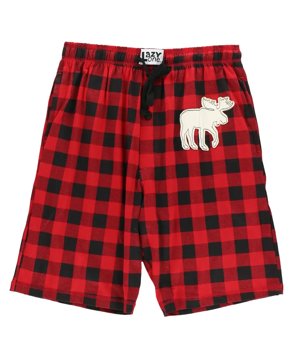  - Moose Plaid Men's Pajama Shorts