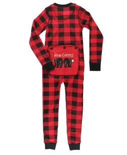  - Bear Cheeks Kid Plaid Onesie Flapjack