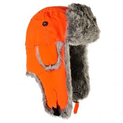 Mad Bomber - Blaze Supplex Bomber with Real Grey Rabbit Fur