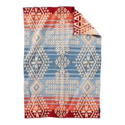 Knit Baby Blanket with Beanie