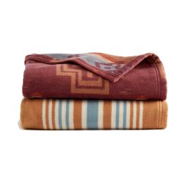 Pendleton Woolen Mills - San Marino/Stripe Organic Cotton Throw Gift Pack