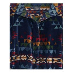 Unisex Autumn Birch Cotton Terry Velour Bathrobe