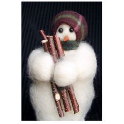  - Hauling Wood - Wooly® Primitive Snowman