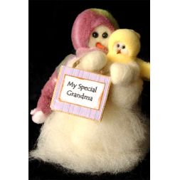 Original Wooly Snowman - Personalizd wMini - Wooly® Primitive Snowman